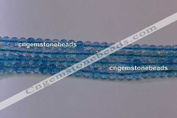 CKQ371 15.5 inches 6mm round dyed crackle quartz beads