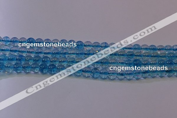 CKQ371 15.5 inches 6mm round dyed crackle quartz beads