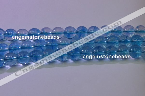 CKQ372 15.5 inches 8mm round dyed crackle quartz beads