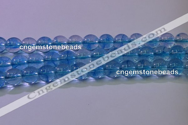 CKQ373 15.5 inches 10mm round dyed crackle quartz beads