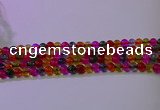 CKQ391 15.5 inches 6mm round dyed crackle quartz beads