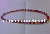 CKQ400 15.5 inches 6mm - 12mm round dyed crackle quartz beads