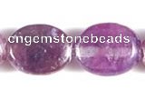 CKU01 15 inches 8*10mm oval purple kunzite beads Wholesale