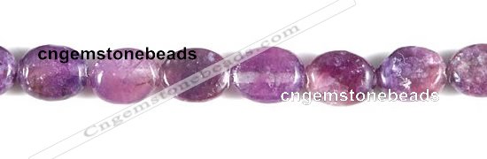 CKU01 15 inches 8*10mm oval purple kunzite beads Wholesale