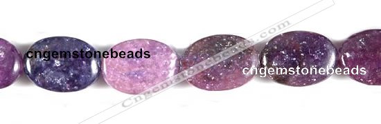 CKU02 15 inches 10*14mm oval purple kunzite beads Wholesale