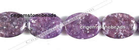 CKU03 15 inches 13*18mm oval purple kunzite beads Wholesale