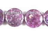 CKU04 15 inches 16mm coin purple kunzite beads wholesale