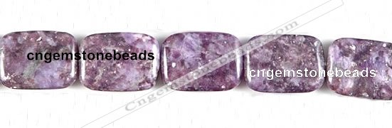 CKU11 15 inches 18*25mm rectangle purple kunzite beads wholesale