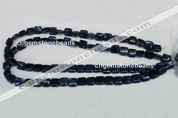 CKU116 15.5 inches 10*10mm square dyed kunzite beads wholesale