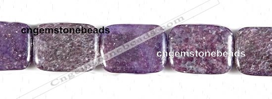 CKU12 15 inches 22*30mm rectangle purple kunzite beads wholesale