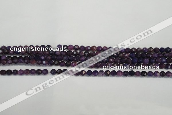 CKU21 15.5 inches 6mm faceted round purple kunzite beads wholesale