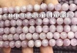 CKU321 15.5 inches 8mm round natural pink kunzite beads