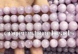 CKU322 15.5 inches 10mm round natural pink kunzite beads