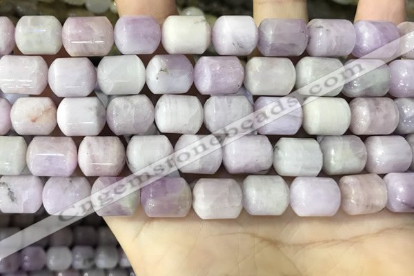 CKU331 15.5 inches 10*12mm tube kunzite gemstone beads