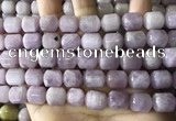 CKU333 15.5 inches 10*12mm tube kunzite gemstone beads