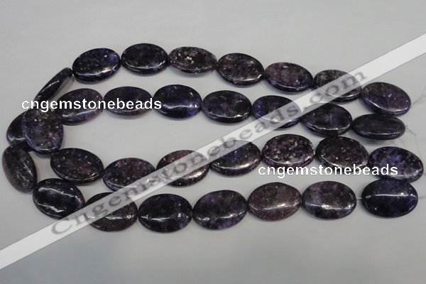 CKU42 15.5 inches 18*25mm oval purple kunzite beads wholesale