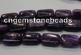 CKU44 15.5 inches 8*12mm rectangle purple kunzite beads wholesale