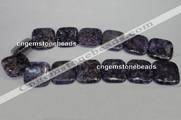 CKU50 15.5 inches 30*30mm square purple kunzite beads wholesale