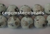 CKW04 15.5 inches 12mm round kiwi jasper gemstone beads