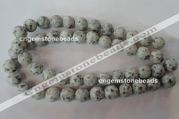 CKW05 15.5 inches 14mm round kiwi jasper gemstone beads