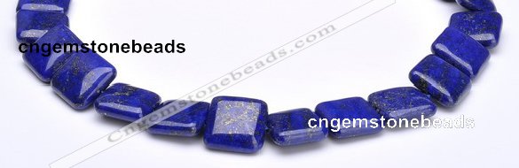 CLA01 15.5 inch 18*18mm square deep blue dyed lapis lazuli beads