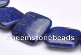 CLA02 Square 20*20mm deep blue dyed lapis lazuli gemstone beads