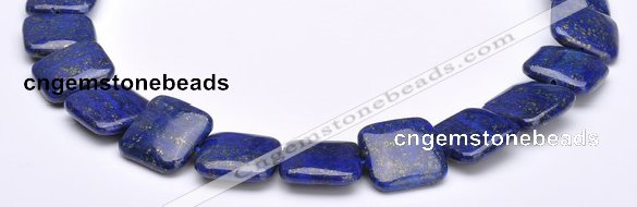 CLA02 Square 20*20mm deep blue dyed lapis lazuli gemstone beads