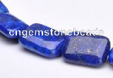 CLA06 Blue 13*18mm rectangle dyed lapis lazuli gemstone beads