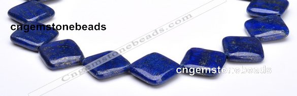 CLA07 24*24mm rhombic deep blue dyed lapis lazuli gemstone beads