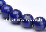 CLA09 6mm round deep blue dyed lapis lazuli beads wholesale