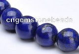 CLA10 Round deep blue dyed lapis lazuli 8mm beads wholesale