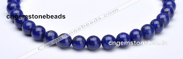CLA10 Round deep blue dyed lapis lazuli 8mm beads wholesale