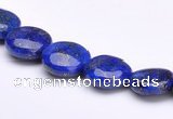 CLA17 10mm flat round deep blue dyed lapis lazuli gemstone beads