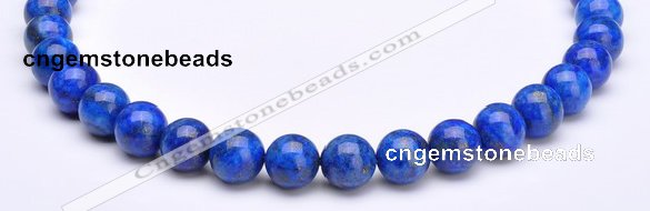 CLA23 8mm round blue dyed lapis lazuli gmestone beads Wholesale