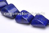 CLA30 14*18mm deep blue dyed lapis lazuli gemstone beads