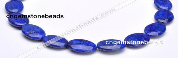 CLA37 18*25mm deep blue dyed lapis lazuli flat oval beads