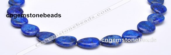 CLA38 16*21mm flat teardrop deep blue dyed lapis lazuli beads