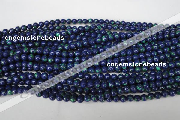 CLA401 15.5 inches 6mm round synthetic lapis lazuli beads