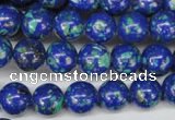 CLA402 15.5 inches 8mm round synthetic lapis lazuli beads