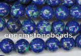 CLA402 15.5 inches 8mm round synthetic lapis lazuli beads