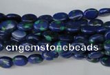 CLA418 15.5 inches 5*7mm oval synthetic lapis lazuli beads