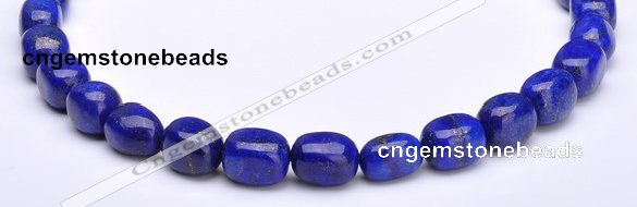 CLA42 10*10*15mm egg-shaped deep blue dyed lapis lazuli beads