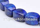 CLA43 9*9*18mm barrel deep blue dyed lapis lazuli beads