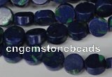 CLA442 15.5 inches 8mm coin synthetic lapis lazuli beads