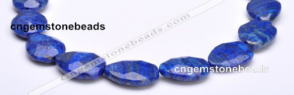 CLA45 19*25mm faceted teardrop deep blue dyed lapis lazuli beads