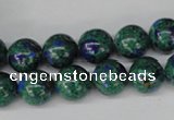 CLA481 15.5 inches 10mm round synthetic lapis lazuli beads