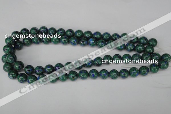 CLA481 15.5 inches 10mm round synthetic lapis lazuli beads