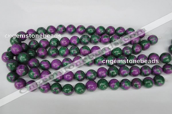 CLA493 15.5 inches 14mm round synthetic lapis lazuli beads