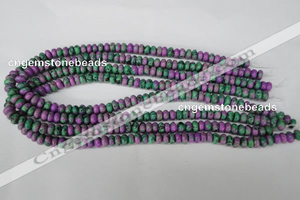 CLA498 15.5 inches 5*8mm rondelle synthetic lapis lazuli beads