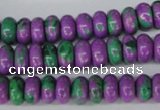 CLA499 15.5 inches 5*10mm rondelle synthetic lapis lazuli beads